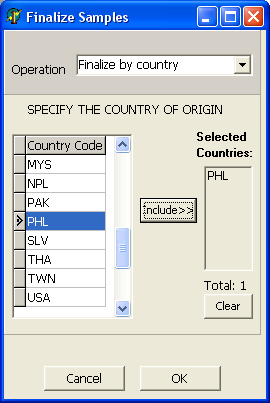 Specify accessions to be final